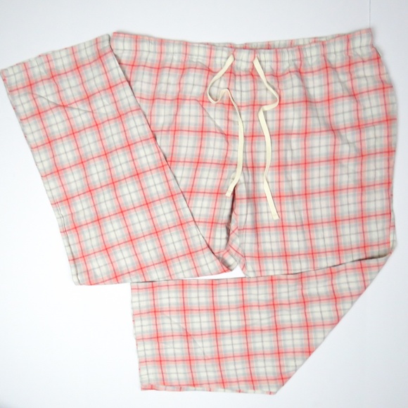 NEW Eddie Bauer Pink Plaid Flannel Pajamas - Picture 2 of 3